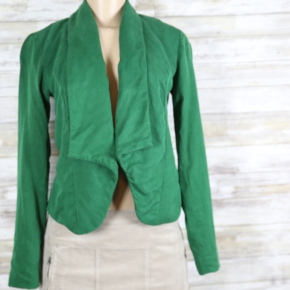 Anthropologie Cartonnier Green Soft Blazer  sz 0 - Picture 2 of 8